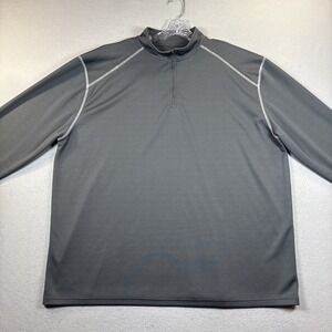 Badger Sport Men's Long Sleeve 1/4 Zip Athletic Training Grey Jacket Size 3XL
